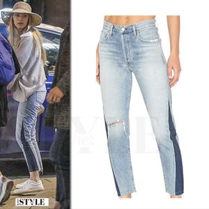 C Of H Premium Vintage Liya High Rise Classic Fit Crop Jean In Fade 26